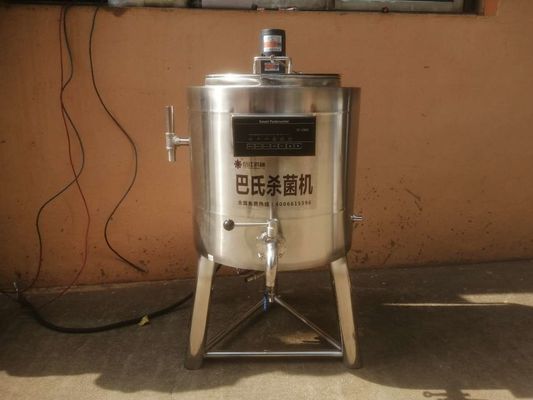 Ηλεκτρικό 6kw Pasteurizer γάλακτος 50 λίτρου ανοξείδωτο βαθμού τροφίμων