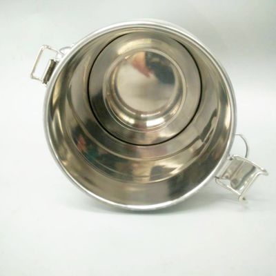 SS201 κάδος ανοξείδωτου 5 λίτρου με το καπάκι 0.8mm πάχος