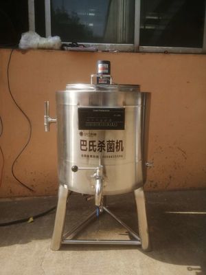 Ηλεκτρικό 6kw Pasteurizer γάλακτος 50 λίτρου ανοξείδωτο βαθμού τροφίμων