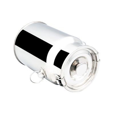 Το ασημένιο 10L SS Customrized συσκευασίας γάλα λογότυπων μπορεί ανοξείδωτο να αρμέξει το εμπορευματοκιβώτιο