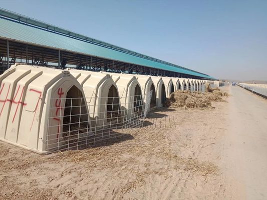 Ζωικού κεφαλαίου ISO πλαστικός μόσχων μόσχος Hutch θόλων καταφυγίων πολυ